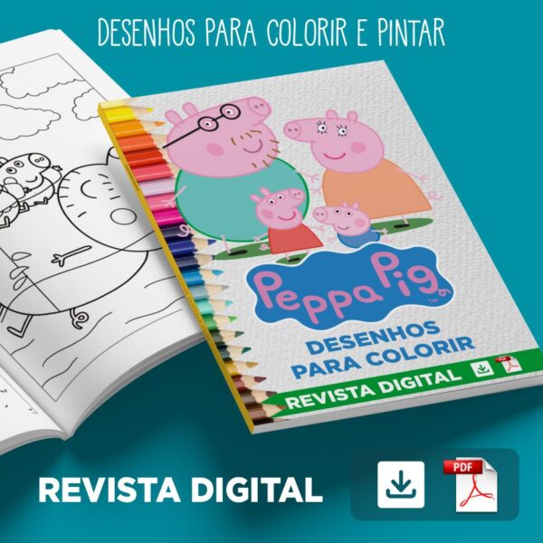 REVISTA DIGITAL: Desenhos da Peppa Pig para Colorir