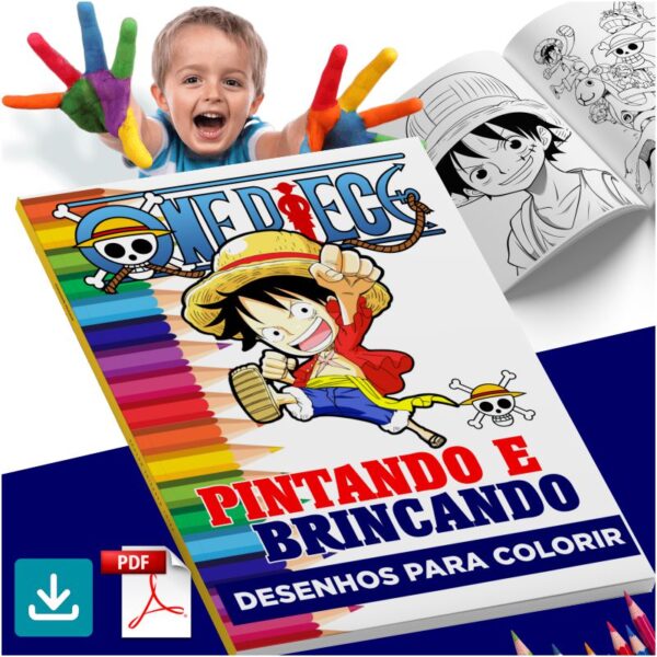 REVISTA DIGITAL - Desenhos do One Piece para Colorir e Pintar #1