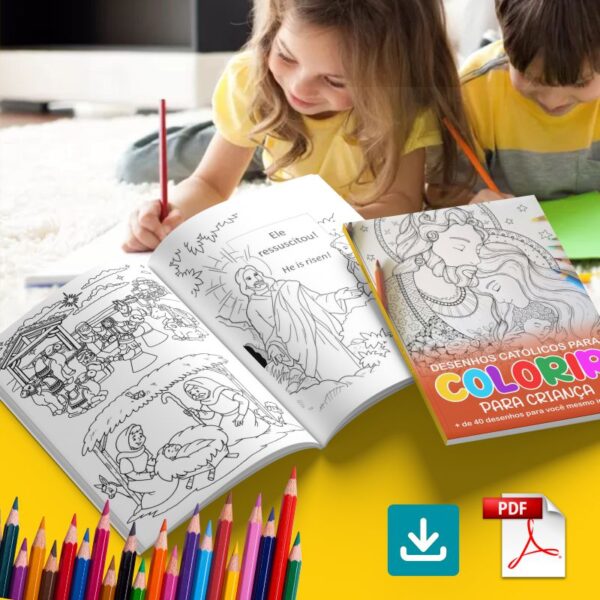 REVISTA DIGITAL: Desenhos Católicos para Colorir – Uma Abordagem Criativa para a Educação Religiosa #Vol1